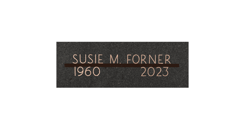 Personalized bronze name bar