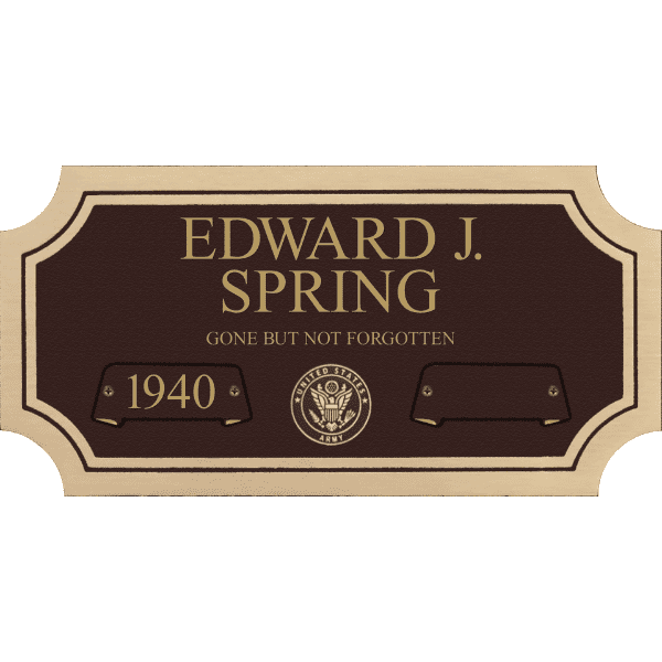 CF-AA-156 crypt-front plaque