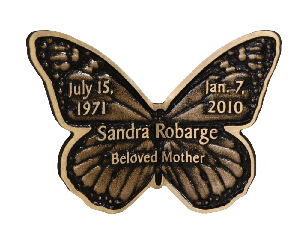 Monarch bronze butterfly