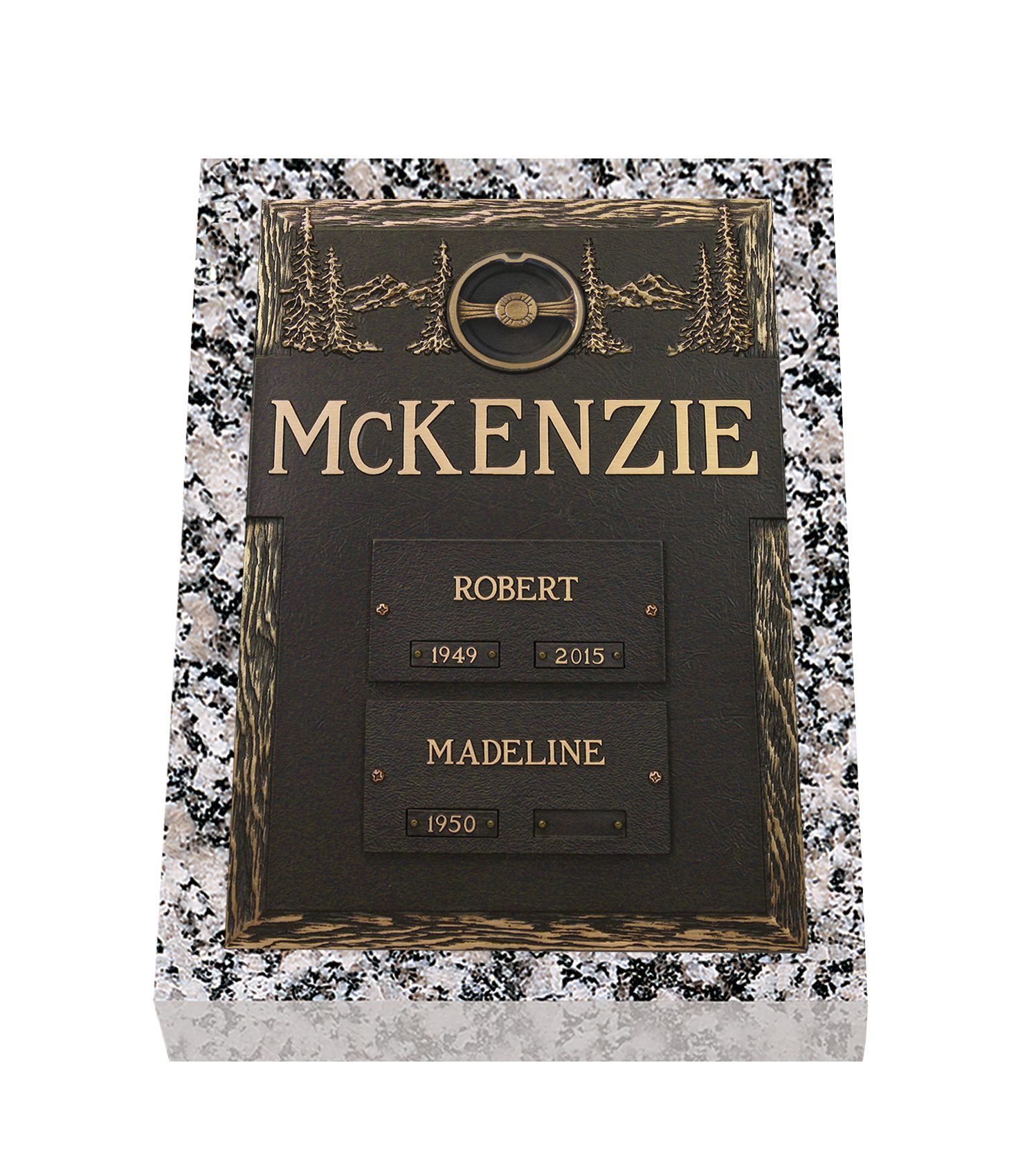 Bronze cremation memorials