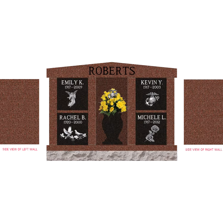 SD-702 India Red — memorial design