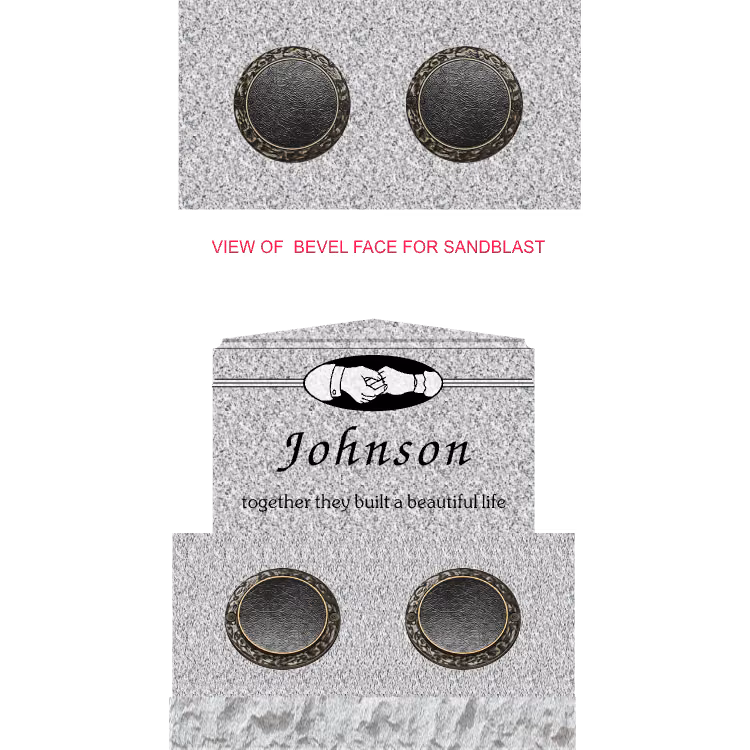 Single Apex Bevel Opt A Template 3 — memorial design