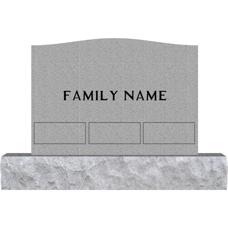 Die: 3-4 X 0-10 X 2-4 P5, Std Base — memorial design