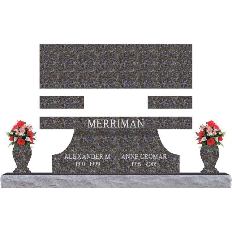 SD-004-V Bench 6-0 Base — memorial design