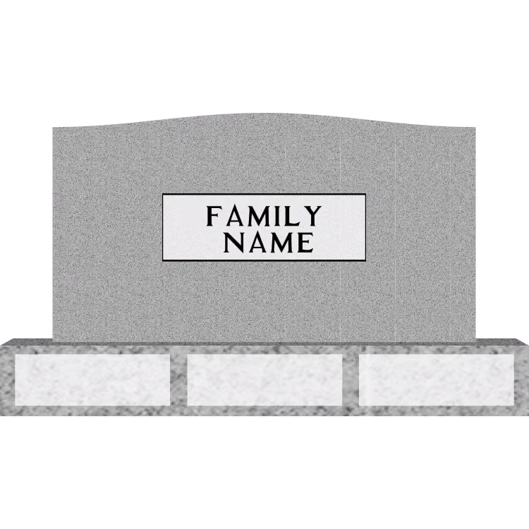 Die: 4-0 X 0-10 X 2-2 P5, Bevel Base — memorial design