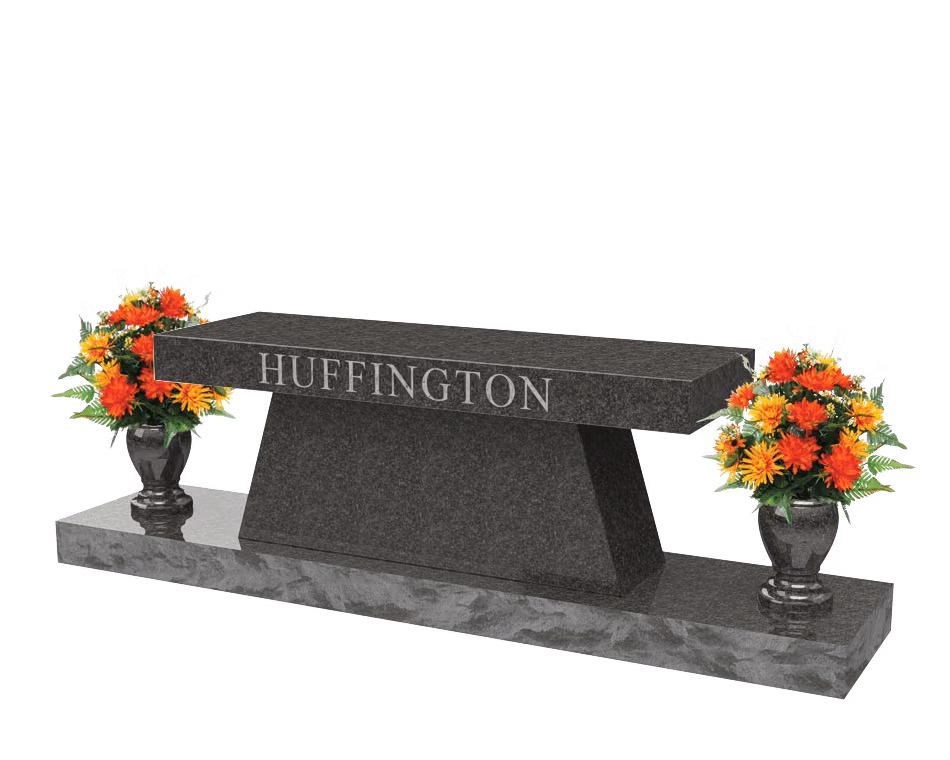 SD-047 flared-base bench — memorial design
