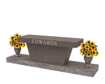 SD-047A tapered-base cremation bench