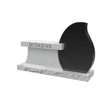 SD-056 teardrop bench memorial