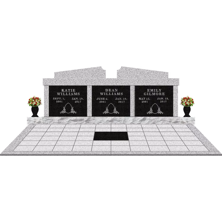 SD-826 Setup C w/Split Pediment — memorial design