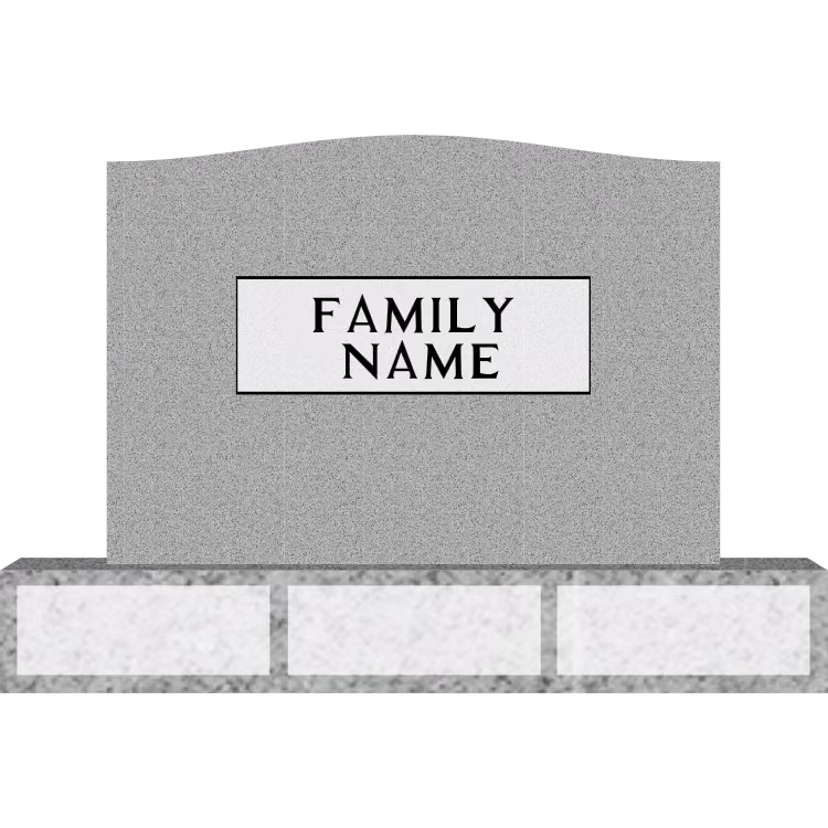 Die: 3-4 X 0-10 X 2-4 P5, Bevel Base — memorial design