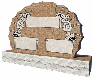 Scalloped Rose — memorial design