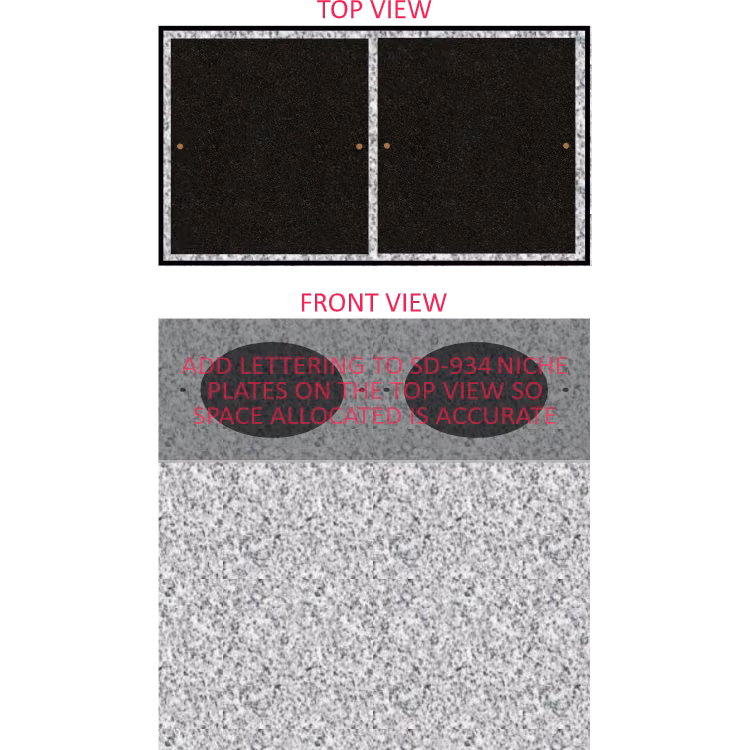 SD-934PB Blank — memorial design