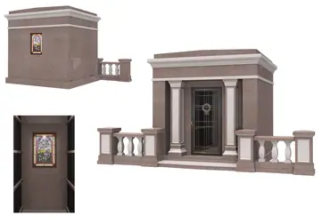 Elite walk-in mausoleum