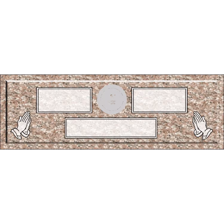 60 X 20 RPM W VASE-Pink Rose — memorial design