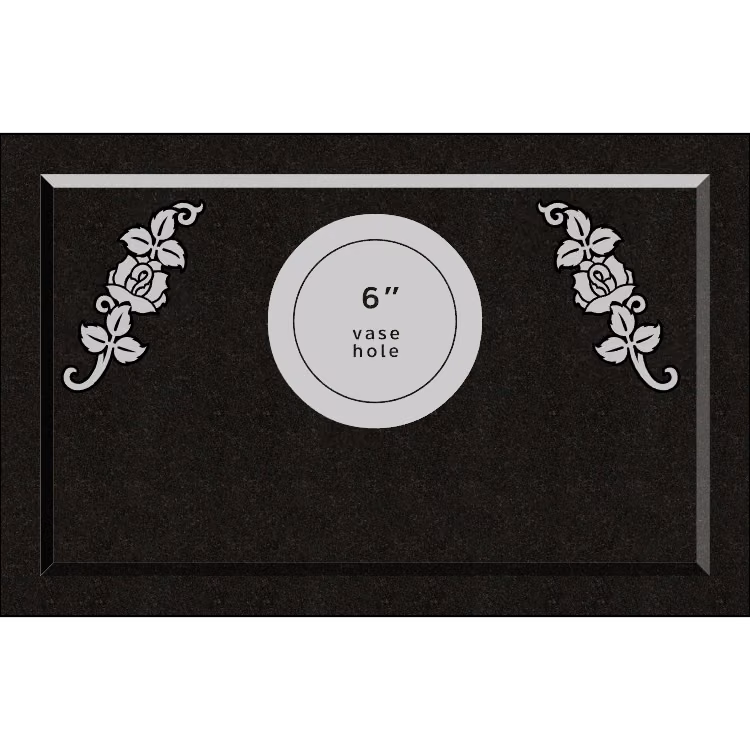 28 X 18 RPM w VASE — memorial design