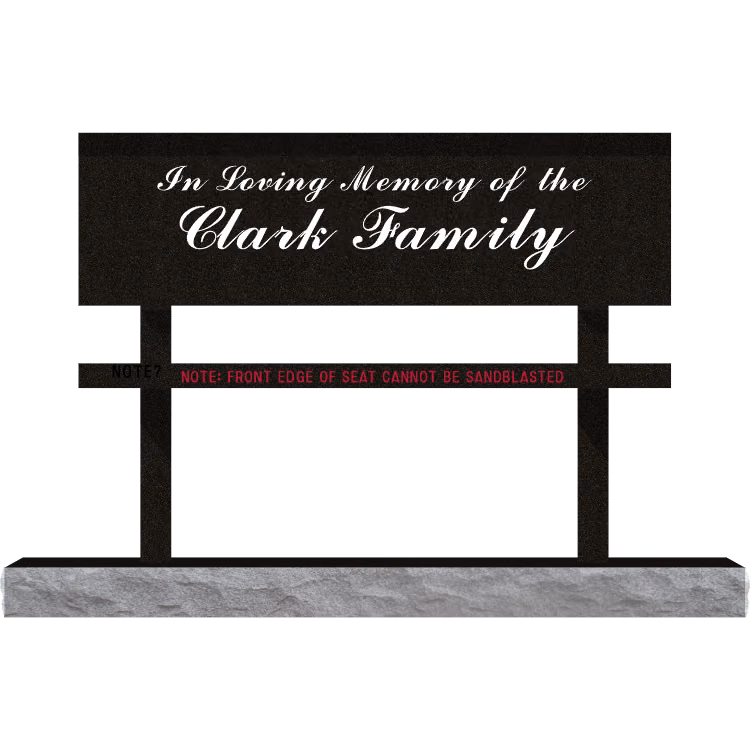 SD-005 Bench 5-0 Base — memorial design