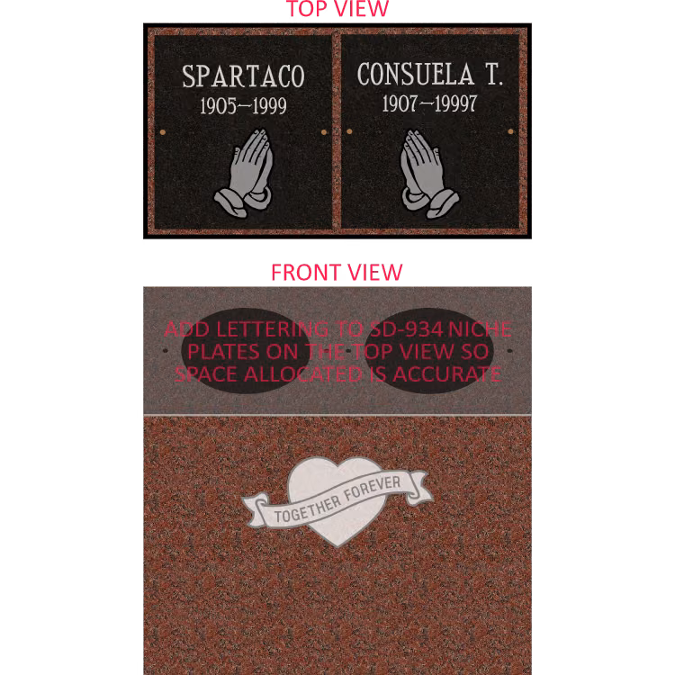 SD-934PB SDP Template 2 — memorial design