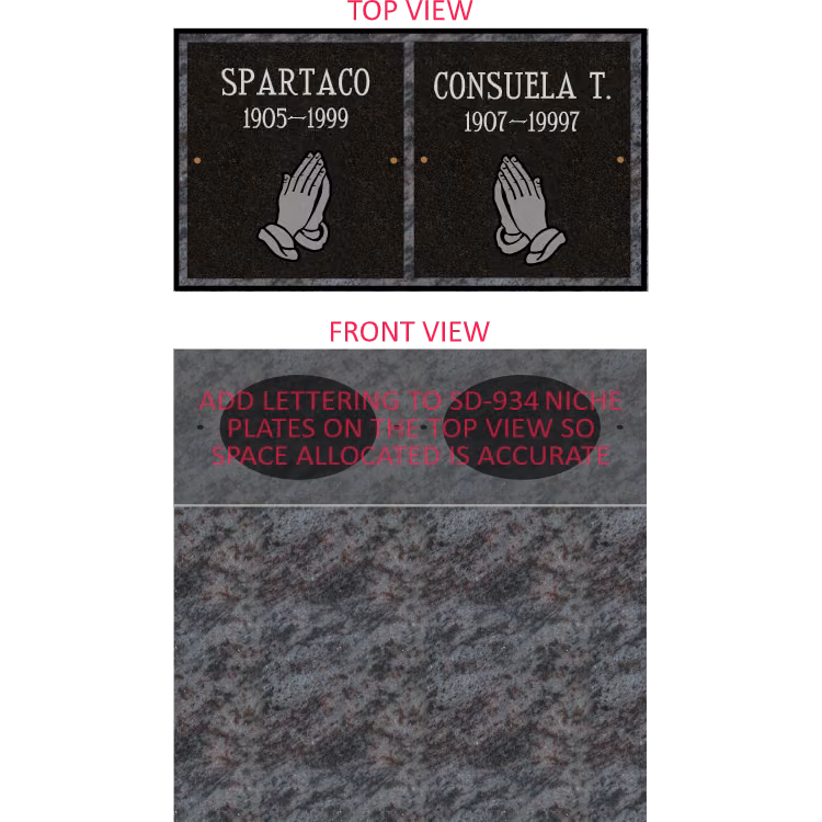 SD-934PB SDP Template 1 — memorial design