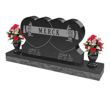 Twin hearts companion memorial