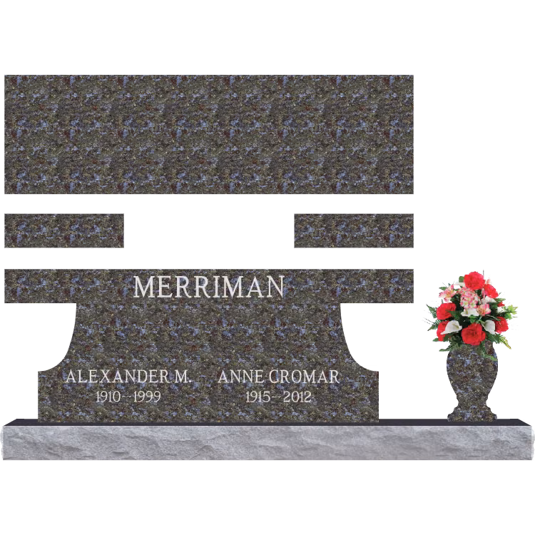 SD-004-V Bench 5-2 Base — memorial design