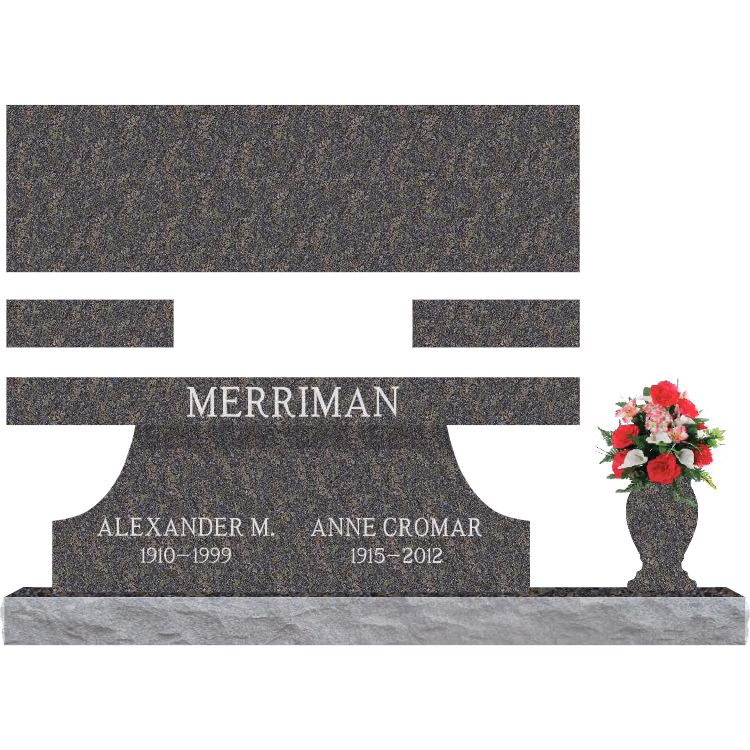 SD-004-V Bench 5-2 Base — memorial design