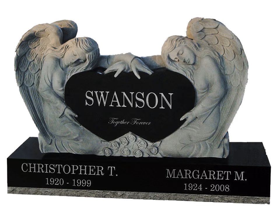 Twin angels companion memorial — memorial design