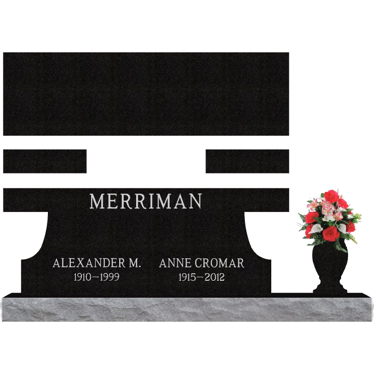 SD-004 Bench 5-2 Base SDP Template 1 — memorial design