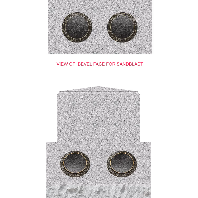 Single Apex Bevel Opt A Blank — memorial design