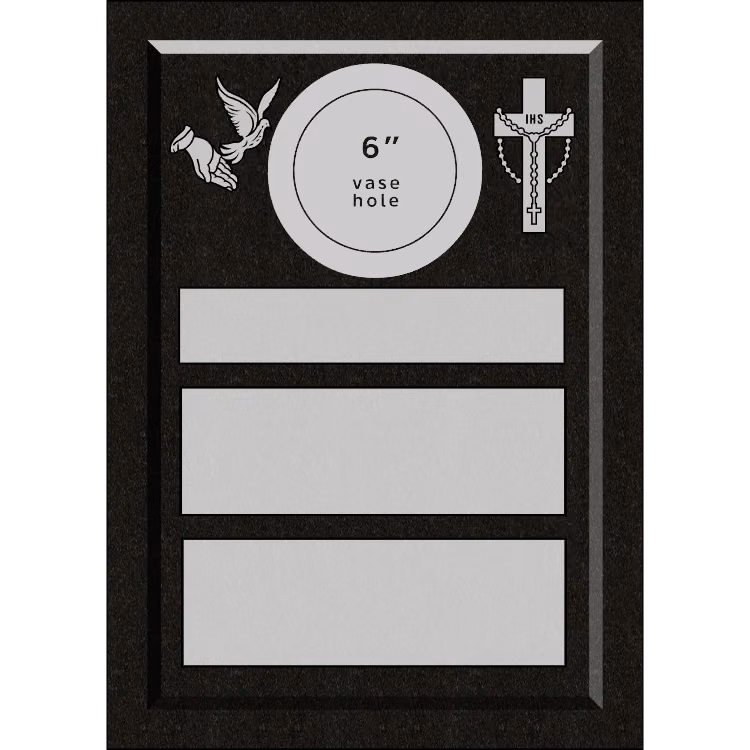20 X 28 RPM w VASE — memorial design