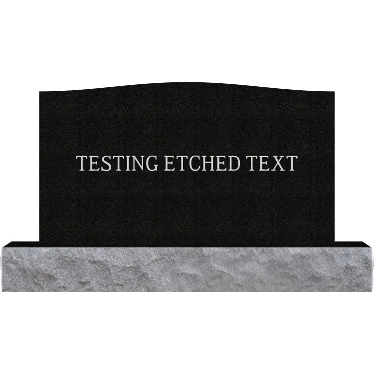 testing etched text 1 — memorial design