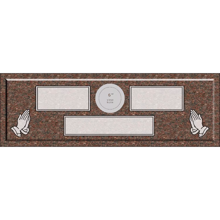 60 X 20 RPM W VASE-Carnation — memorial design