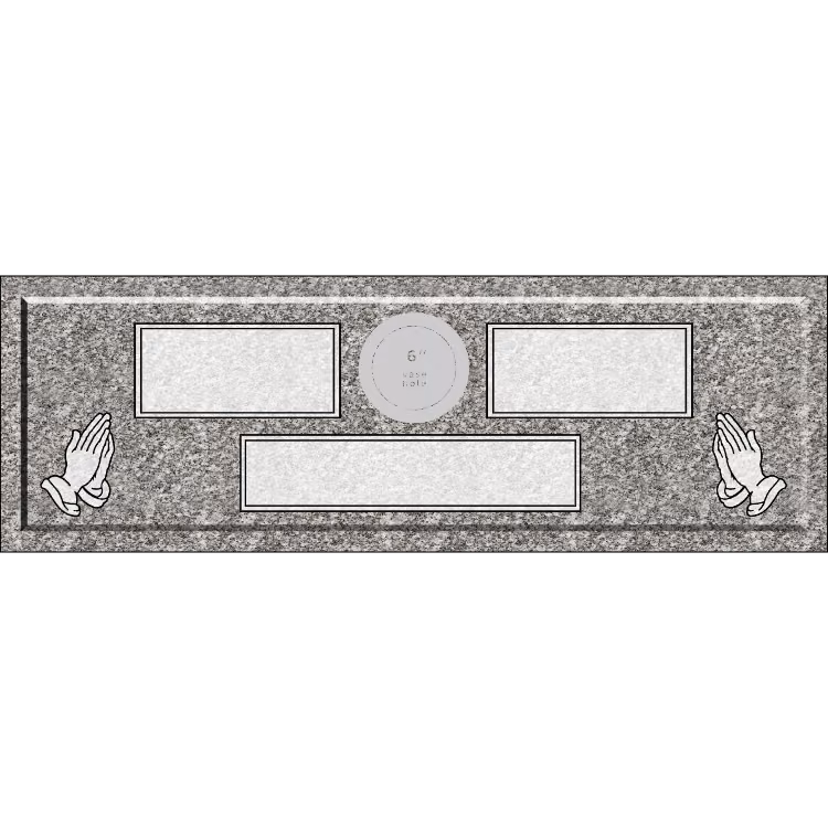 60 X 20 RPM W VASE-Dark China Grey — memorial design