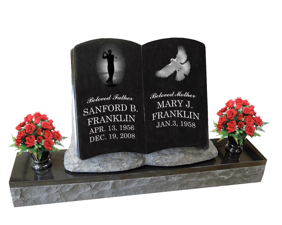 Open book companion memorial — memorial design