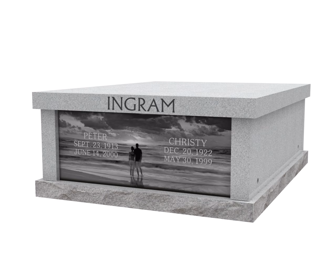 Ingram walk-up mausoleum — memorial design