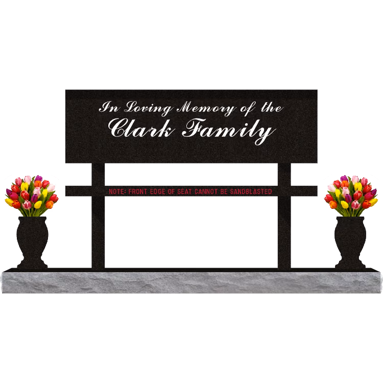SD-005-V Bench 6-0 Base — memorial design