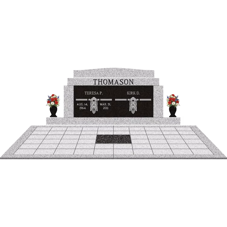 SD-803 Setup C w Serp Pediment SDP Template 1 — memorial design