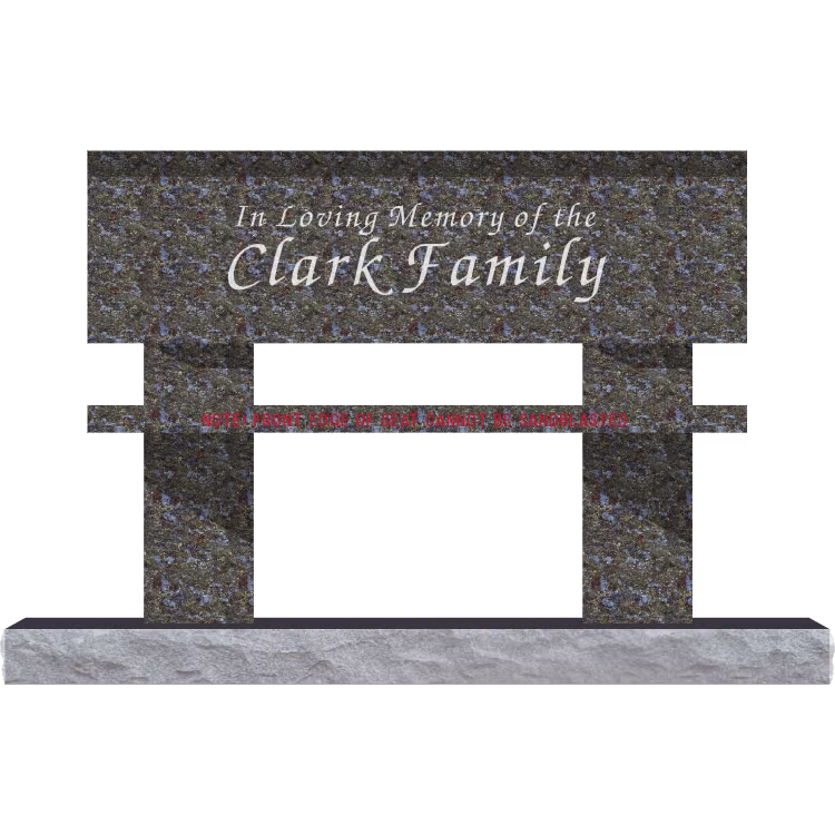 SD-005C Bench 5-0 Base — memorial design