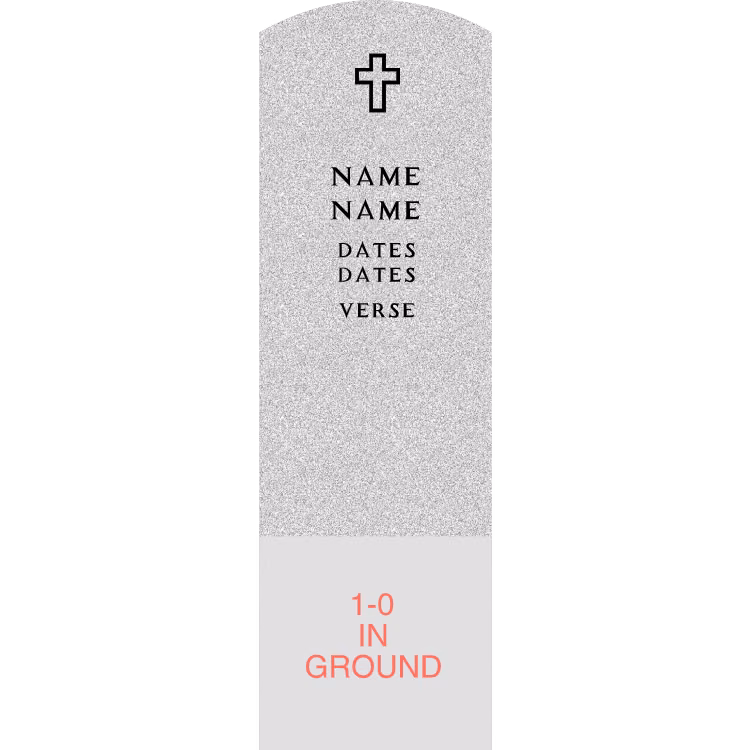 VA Upright 1-1x3-6 — memorial design