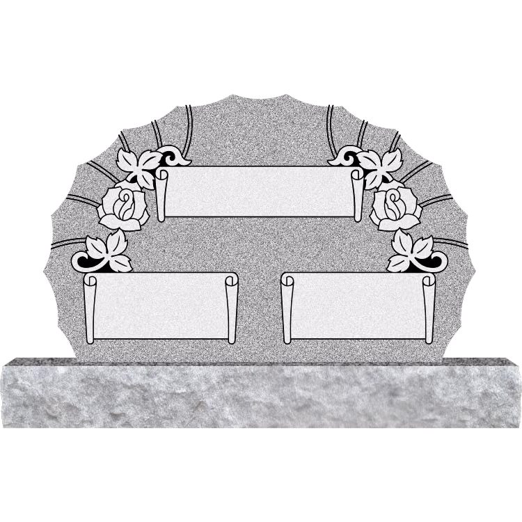 42 X 26 SC ROSE — memorial design