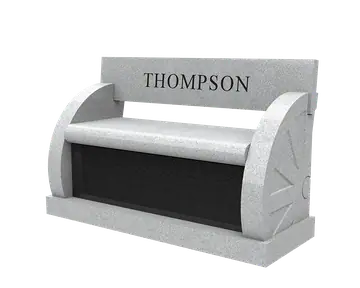 SD-033 bench with curved arms