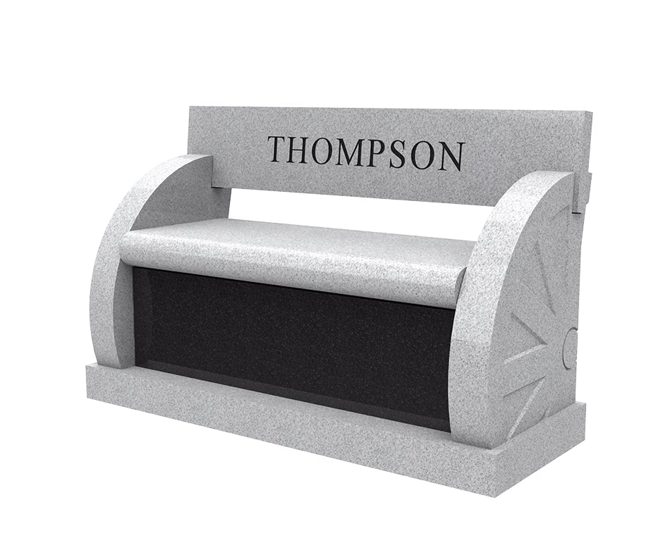 SD-033 Thompson Cremation Bench — memorial design