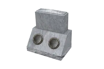 Single Apex Bevel Cremation Memorial.