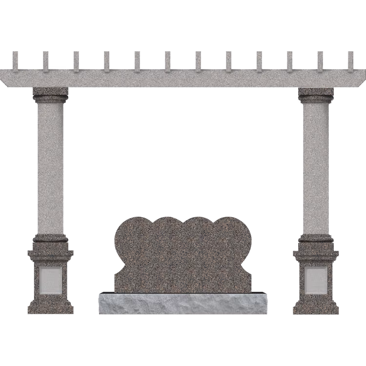 Trellis w SD-200 4-6 Die Blank Catalog Finish — memorial design