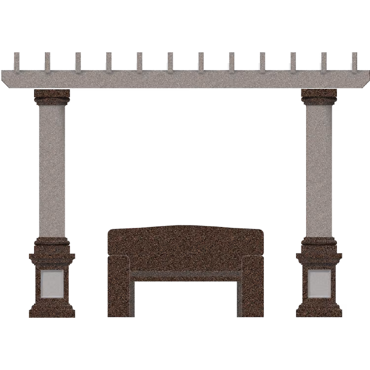 Trellis w SD-035 Blank Catalog Finish — memorial design
