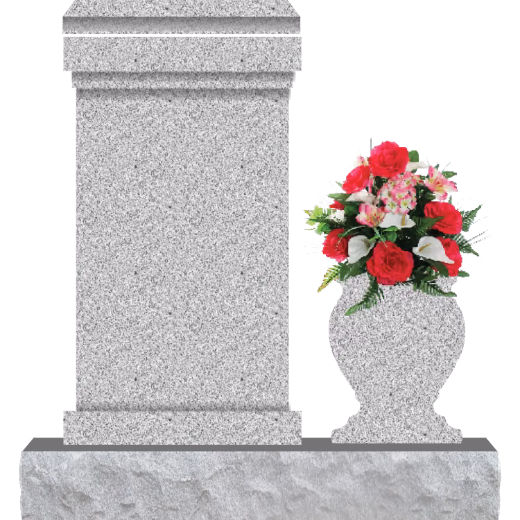 SD-954 Pedestal w Bevel Cap — memorial design