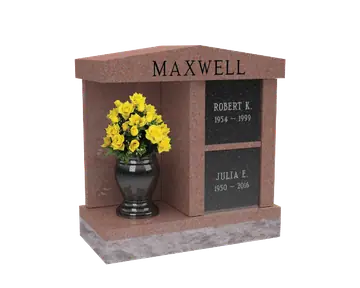Columbarium with recessed vase