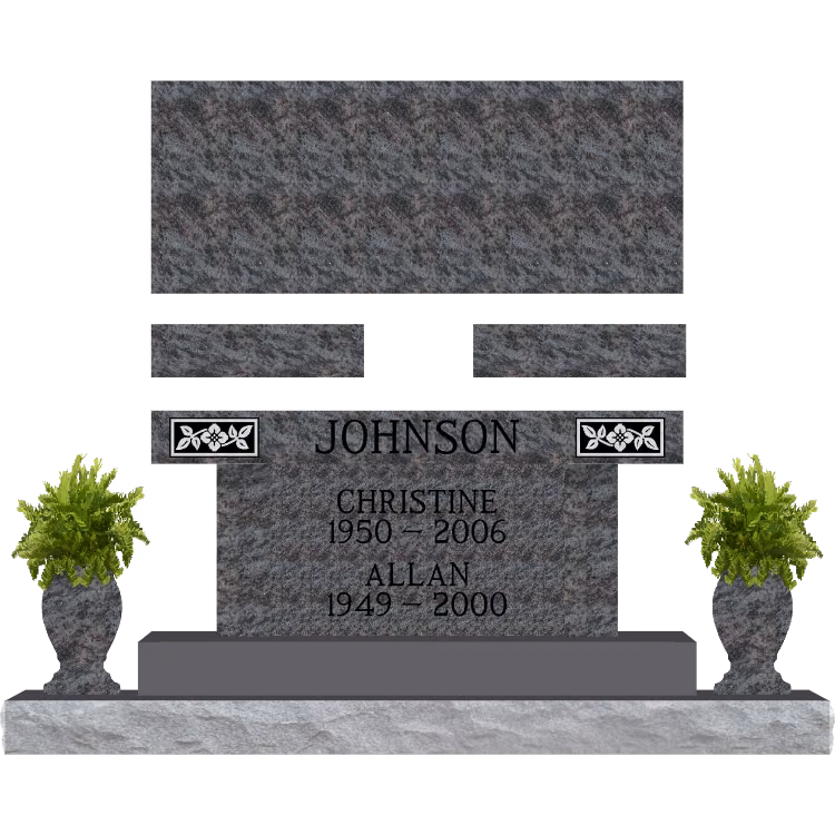 SD-003DB w Vases SDP Template 1 — memorial design